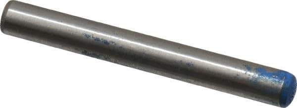 Metric Blue - 6mm Diam x 50mm Pin Length Alloy Steel Pull Out Dowel Pin - 1 Beveled & 1 Threaded End - Eagle Tool & Supply
