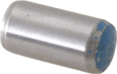Metric Blue - 10mm Diam x 20mm Pin Length Alloy Steel Pull Out Dowel Pin - 1 Beveled & 1 Threaded End - Eagle Tool & Supply
