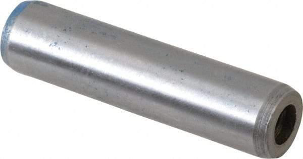 Metric Blue - 12mm Diam x 50mm Pin Length Alloy Steel Pull Out Dowel Pin - 1 Beveled & 1 Threaded End - Eagle Tool & Supply