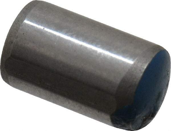 Metric Blue - 6mm Diam x 10mm Pin Length Alloy Steel Pull Out Dowel Pin - 1 Beveled & 1 Threaded End - Eagle Tool & Supply