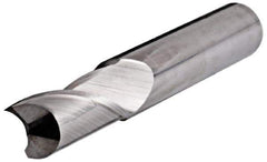 Kennametal - 0.394", 25mm LOC, 10mm Shank Diam, 75mm OAL, 1 Flute, Solid Carbide Square End Mill - Single End, Uncoated, Spiral Flute, 30° Helix, Centercutting, Right Hand Cut, Right Hand Flute, Series F1AA - Eagle Tool & Supply