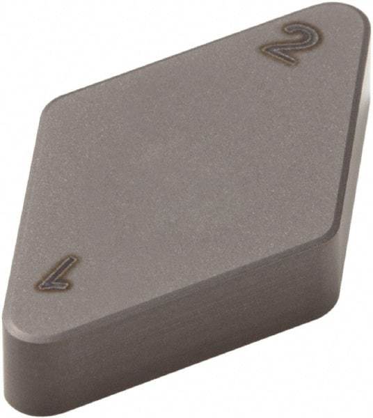 Seco - DNMN322 Grade CBN300 PCBN Turning Insert - Uncoated, 55° Diamond, 3/8" Inscr Circle, 1/8" Thick, 1/32" Corner Radius - Eagle Tool & Supply