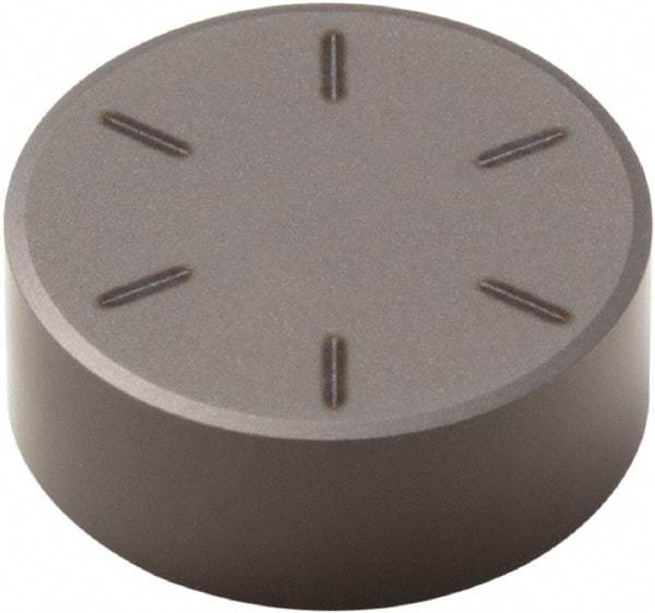 Seco - RNMN32 Grade CBN300 PCBN Turning Insert - Uncoated, Round, 3/8" Inscr Circle, 1/8" Thick - Eagle Tool & Supply