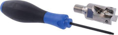 Seco - 1" Cut Diam, 0.433" Max Depth of Cut, 1.57" OAL, Indexable Square Shoulder End Mill - XO.X 1204 Inserts, M12 Modular Connection, 90° Lead Angle, Through Coolant, Series Super Turbo - Eagle Tool & Supply