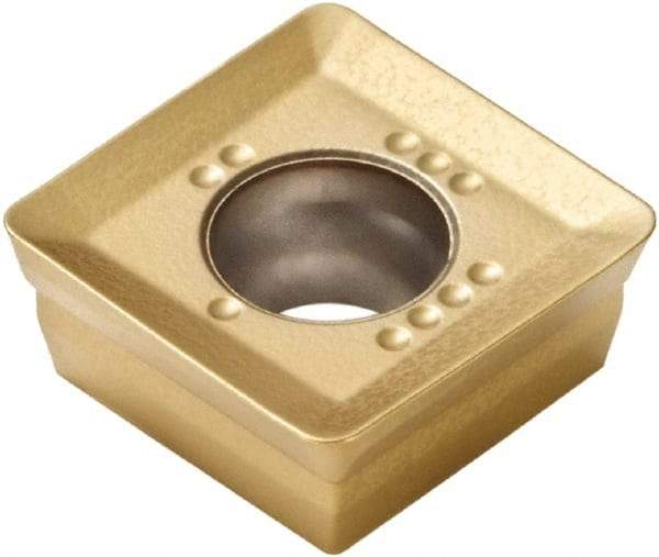 Seco - SONX09T304 M10 Grade F40M Carbide Milling Insert - TiAlN/TiN Finish, 0.156" Thick, 0.376" Inscribed Circle, 0.016" Corner Radius - Eagle Tool & Supply