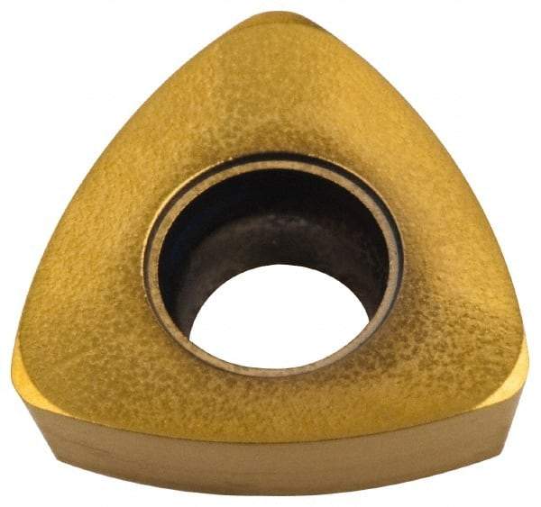 Seco - 218.19100 M06 Grade F30M Carbide Milling Insert - TiAlN/TiN Finish, 0.109" Thick, 0.278" Inscribed Circle, 0.031" Corner Radius - Eagle Tool & Supply