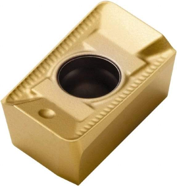 Seco - XCKX13T308 ME10 Grade F40M Carbide Milling Insert - TiAlN/TiN Finish, 0.198" Thick, 0.031" Corner Radius - Eagle Tool & Supply