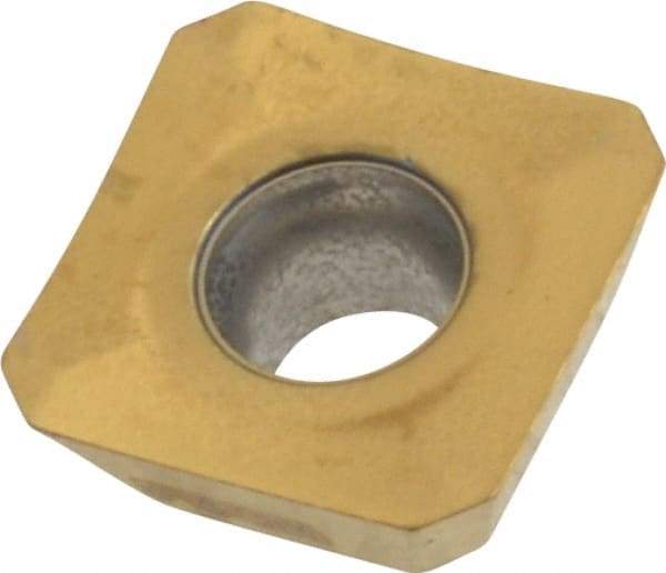 Seco - SEEX09T3 M05 Grade F40M Carbide Milling Insert - TiAlN/TiN Finish, 0.156" Thick, 3/8" Inscribed Circle - Eagle Tool & Supply