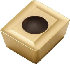 Seco - ACET150612 M11 Grade T25M Carbide Milling Insert - TiCN/TiC/TiCN/TiN Finish, 1/4" Thick, 0.047" Corner Radius - Eagle Tool & Supply