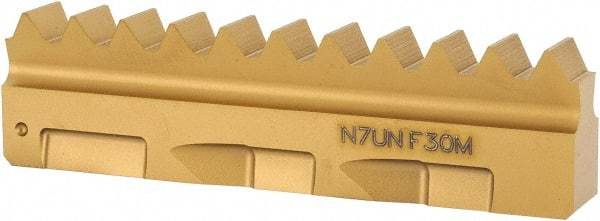 Seco - 7 TPI, Internal Thread, UN Standard, 396.19 F30M Grade Thread Mill Insert - Carbide, TiAlN/TiN Coating - Eagle Tool & Supply
