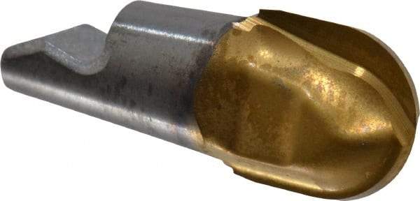 Seco - MM06 M02 Grade F30M Carbide Ball Nose Milling Tip Insert - TiAlN/TiN Finish, 2 Flutes, 1/4" Cutting Diam, 1/4" Depth of Cut, 0.284" Extension, 1/8" Cnr Rad - Eagle Tool & Supply