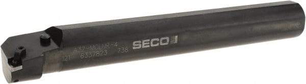Seco - 2.56" Min Bore Diam, 16" OAL, 2" Shank Diam, A-MCLN Indexable Boring Bar - CNMG 432 Insert, Pin & Clamp Holding Method - Eagle Tool & Supply