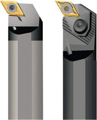 Seco - 32mm Min Bore Diam, 200mm OAL, 25mm Shank Diam, A-PDUN Indexable Boring Bar - 35mm Max Bore Depth, DNM.. 1104.. Insert, Pin Lock Assembly Holding Method - Eagle Tool & Supply