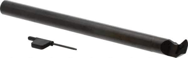 Seco - 1-1/8" Min Bore Diam, 10" OAL, 3/4" Shank Diam, Indexable Boring Bar - VBMT 21.5.. Insert, Screw Holding Method - Eagle Tool & Supply