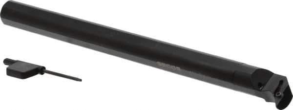 Seco - 1-1/8" Min Bore Diam, 10" OAL, 3/4" Shank Diam, Indexable Boring Bar - VBMT 21.5.. Insert, Screw Holding Method - Eagle Tool & Supply