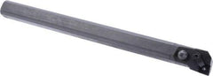 Seco - 1.28" Min Bore Diam, 12" OAL, 1" Shank Diam, MCLN Indexable Boring Bar - CNMG 432 Insert, Pin & Clamp Holding Method - Eagle Tool & Supply