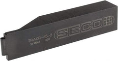 Seco - TRAO, Right Hand Cut, 1-1/4" Shank Height x 1" Shank Width, Neutral Rake Indexable Turning Toolholder - 6" OAL, RCGS Insert Compatibility, Series Multi-Directional Turning (MDT) - Eagle Tool & Supply