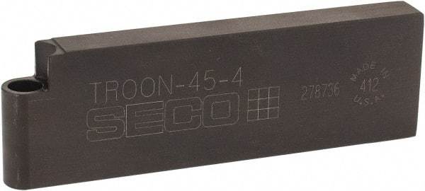 Seco - TROO, Neutral Cut, 1-1/4" Shank Height x 7/16" Shank Width, Neutral Rake Indexable Turning Toolholder - 4" OAL, RCGS Insert Compatibility, Series Multi-Directional Turning (MDT) - Eagle Tool & Supply