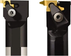 Seco - CN, Internal, Right Hand, 1.15mm Max Depth of Cut, 1.15 to 2.65mm Groove Width, Indexable Grooving Tool Holder - 10NR Insert Compatibility, 30mm Shank Height, 32mm Shank Width, 249.99mm OAL, Through Coolant - Eagle Tool & Supply