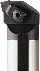 Seco - 32mm Min Bore Diam, 200mm OAL, 25mm Shank Diam, S-CSKN Indexable Boring Bar - 35mm Max Bore Depth, SN.N 0903.. Insert, Clamp Holding Method - Eagle Tool & Supply