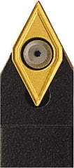 Seco - SDPC, Neutral Cut, 62.5° Lead Angle, 1" Shank Height x 1" Shank Width, Neutral Rake Indexable Turning Toolholder - 6" OAL, DCMT 32.52 Insert Compatibility, Series Multi-Directional Turning (MDT) - Eagle Tool & Supply