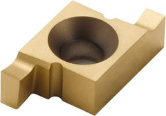 Seco - 101910NR FG Grade CP500, 1.9mm Cutting Width Carbide Grooving Insert - 1.9mm Max Depth of Cut, Right Hand, TiAlN/TiN Finish - Eagle Tool & Supply