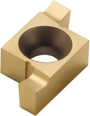 Seco - 205220ER FG Grade CP500, 5.2mm Cutting Width Carbide Grooving Insert - 5.2mm Max Depth of Cut, Right Hand, TiAlN/TiN Finish - Eagle Tool & Supply