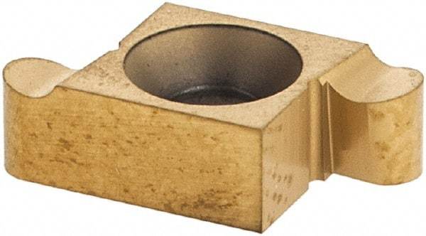 Seco - 101210ER R Grade CP500, 1.2mm Cutting Width Carbide Grooving Insert - Right Hand, 1.2mm Corner Radius, TiAlN/TiN Finish - Eagle Tool & Supply