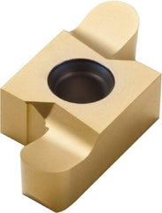 Seco - 101010ER R Grade CP500, 1mm Cutting Width Carbide Grooving Insert - Right Hand, 1mm Corner Radius, TiAlN/TiN Finish - Eagle Tool & Supply