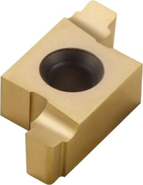 Seco - 2035520ER ST Grade CP500, 4.8mm Cutting Width Carbide Grooving Insert - 2.8mm Max Depth of Cut, Right Hand, 0.75mm Corner Radius, TiAlN/TiN Finish - Eagle Tool & Supply