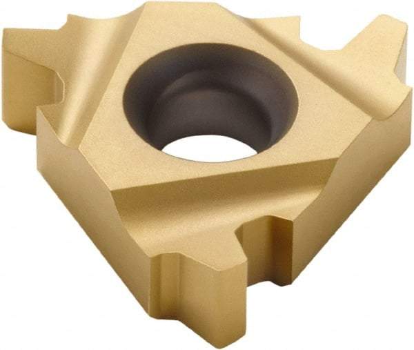 Seco - 142414NR DY Grade CP500, 3.3mm Cutting Width Carbide Grooving Insert - 2mm Max Depth of Cut, Right Hand, 0.5mm Corner Radius, TiAlN/TiN Finish - Eagle Tool & Supply