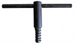 Gibraltar - 20" Chuck Diam Compatibility, Lathe Chuck Key - Compatible with 4-Jaw Chucks, Self Ejecting, 5.12" Body Length, 0.6693" Actual Key Square Size - Eagle Tool & Supply