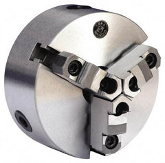 Gibraltar - 3 Jaws, 12" Diam, Self Centering Manual Lathe Chuck - A1-8 Mount Spindle, Reversible, 3.0709" Through Hole Diam, 0.0024" Axial Runout, 0.0024" Radial Runout, Cast Iron - Eagle Tool & Supply