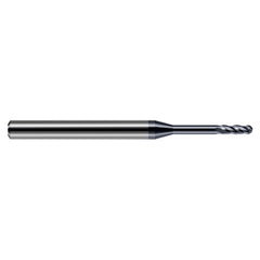 ‎3/64″ Dia. × 1/8″ Shank × 0.141″ DOC × 1-1/2″ OAL, Carbide AlTiN, Standard , 4 Flute, Ballnose End Mill
