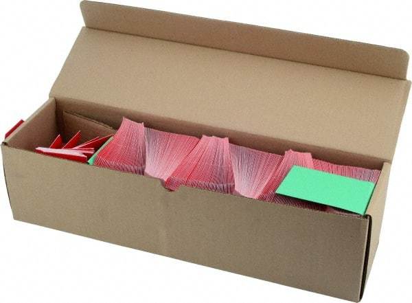 NMC - 2-1/8" High x 4-1/4" Long, Safety & Facility Blank Tag - 1 Side, Red Cardstock - Eagle Tool & Supply