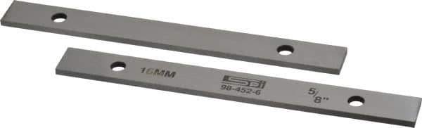 SPI - 6" Long x 5/8" High x 1/8" Thick, Steel Parallel - Sold as Matched Pair - Eagle Tool & Supply