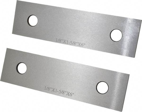 SPI - 6" Long x 1-5/8" High x 1/8" Thick, Steel Parallel - Sold as Matched Pair - Eagle Tool & Supply