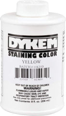 Dykem - 8 Ounce Yellow Staining Color - Brush in Cap Container - Eagle Tool & Supply