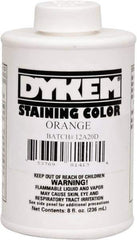 Dykem - 8 Ounce Orange Staining Color - Brush in Cap Container - Eagle Tool & Supply