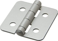 80/20 Inc. - 2" Long x 2" Wide x 0.078" Thick, Aluminum Door Hinge - Aluminum - Eagle Tool & Supply