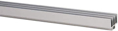 80/20 Inc. - 1 Panel, 0 to 48" Wide Door, Clear Anodized Aluminum Door Slide Track - 0.275" Door Thickness - Eagle Tool & Supply