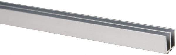 80/20 Inc. - 1 Panel, 0 to 48" Wide Door, Clear Anodized Aluminum Door Slide Track - 0.281" Door Thickness - Eagle Tool & Supply