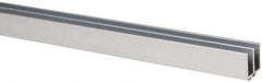 80/20 Inc. - 1 Panel, 0 to 48" Wide Door, Clear Anodized Aluminum Door Slide Track - 0.281" Door Thickness - Eagle Tool & Supply