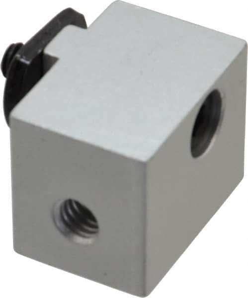 80/20 Inc. - 1" Wide, 0.88" High, Open Shelving Panel Mount Block - Aluminum, 1-1/4" Deep, Use with Series 15 - Eagle Tool & Supply