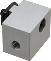 80/20 Inc. - 1" Wide, 0.88" High, Open Shelving Panel Mount Block - Aluminum, 1-1/4" Deep, Use with Series 15 - Eagle Tool & Supply