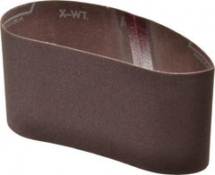 Norton - 3-1/2" Wide x 15-1/2" OAL, 120 Grit, Aluminum Oxide Abrasive Belt - Aluminum Oxide, Fine, Coated, Series R228 - Eagle Tool & Supply