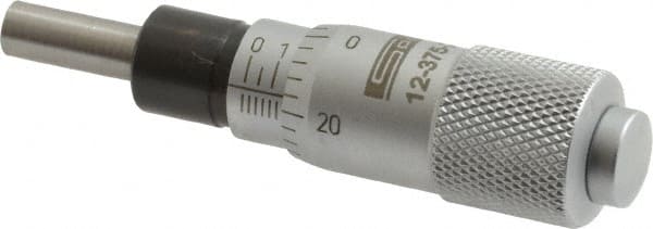 SPI - 1/2 Inch, 0.51 Inch Thimble, 0.2 Inch Spindle Diameter x Mechanical Micrometer Head - Eagle Tool & Supply