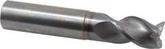 Niagara Cutter - 3/4", 3 Flute, Single End, Solid Carbide, 0.03" Corner Radius End Mill - 4" OAL, 40° Helix, Right Hand Flute, 1" LOC, Right Hand Cut, 1-7/8" Extended Reach - Eagle Tool & Supply