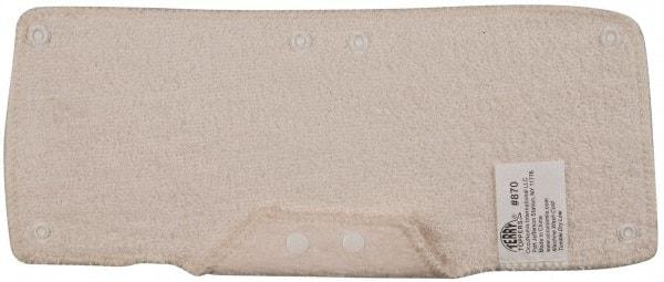 OccuNomix - Terry Cloth Hard Hat Sweat & Comfort Band - Snap-On Attachment, Beige, Compatible with All Hard Hats - Eagle Tool & Supply