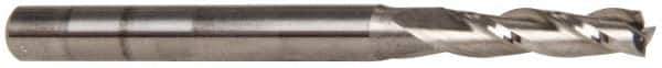 OSG - 7/64", 3/8" LOC, 1/8" Shank Diam, 1-1/2" OAL, 3 Flute, Solid Carbide Square End Mill - Single End, Uncoated, Spiral Flute, 30° Helix, Centercutting, Right Hand Cut, Right Hand Flute, Series 403 - Eagle Tool & Supply